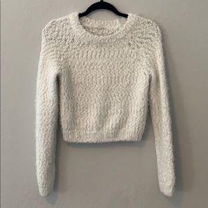 Fuzzy Sweater White size XS